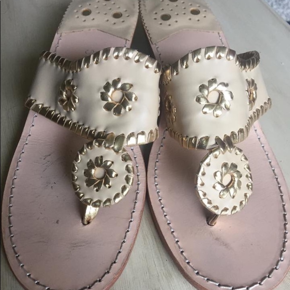 Jack Rogers mid wedge sandal size 8